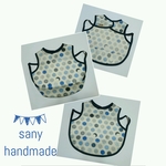 お食事スタイ  ムーン　ネイビー   Sany handmade