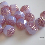 8mm opatik pink cocktail チェコビーズ 8個