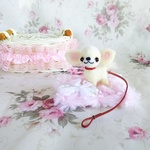 羊毛癒し犬『ちびチワワん♪カフェマット付き』定形外郵便送料無料