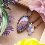 SALE 🌿宇宙の花びら🌿ラブラドライト マクラメネックレス