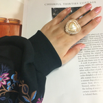【新作】big Heart gold ring