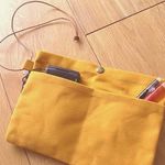 ＊再販＊パラフィン帆布のバッグインバッグ からし