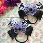 ★535★ハロウィン❤︎レース付き❤︎ヘアゴム❤︎2個セット