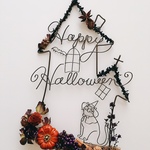 猫のハロウィンハウスオーナメント