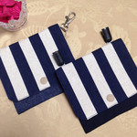 【受注制作品】男の子用 フック付移動ポケット ティッシュケース(ストライプ)