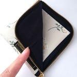 風に舞う幸せ花束L型財布（ネイビーVer.）