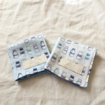 4重ガーゼハンカチ２枚セット#milk