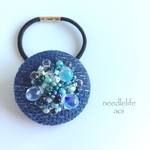 pochan‼︎〜刺繍ヘアゴム