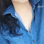 Papillon White Shell Necklace