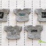 オビツ11 プリントＴシャツ：グレー