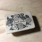  【送料無料】椿のhand made リース 消しゴムはんこ