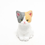 コルクのパステル三毛子猫