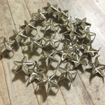 爪折り式 星スタッズ12mm シルバー 30個セット