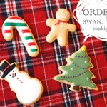 【オーダー品】　クリスマス4P　アイシングクッキーブローチ