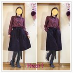 丸襟、ギャザー、チェックのかわいいブラウス💖キチンと感の中の可愛いさ。トラッドっぽくもいいよ❣️❣️