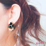 パールとさんかく🔺ピアス/イヤリング
