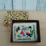 yaemama1109様専用:切手のような刺繍ブローチ