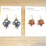 水引・紅葉ピアス(りひと様オーダー)