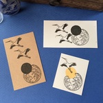 紋様はんこシリーズ　～月の船～　天翔る鳥
