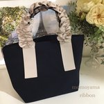 フリルが可愛い♡グレープハンドル トートバッグ S