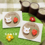 豆うさぎさんのピアス/イヤリング
