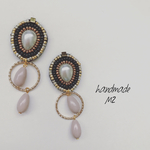 再販5♡ビーズ刺繍のデザインピアス