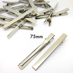 【訳あり】75mm*10本セット ヘアクリップ ワニクリップ
