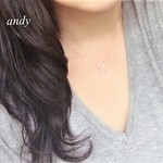 New Horse Shoe Pink Gold Necklase