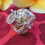 【ご予約品】新作！チュンパカのお花彫物ガムランボール（バスケットタイプ）