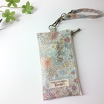 ☆再販 リバティ ラミネート リール付キーケース＊ マーガレット・アニー