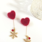 フワモコ❤️ハートピアス