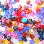 【アクリルビーズ】ミックスパック（算盤5mm）20g(約400ヶ)