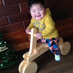 ウッドバイク　木のおもちゃ　三輪車 クリスマス  誕生日