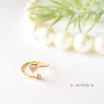 【SALE】1080円→860円 《再販》[K16GP]❁mini heart ring❁