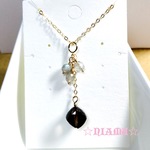 【ペンダントトップ】14kgf 宝石質天然石　ネックレスペンダント　ハンドメイド