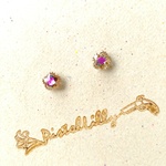 No.5716 送料込♥金縁フラワーピアス