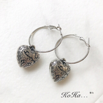 限定SALE♡再販③♡シルバーフープシンプルハートピアス