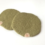 アフロなコースター〈khaki〉
