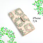iPhone7 iPhone8 アイフォン レザー ケース 手帳型（リース） 革 ILL-1133