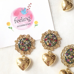 gold heart＊VINTAGE  左