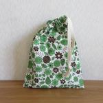 給食袋 コップ袋　巾着袋　お花柄　２枚セット