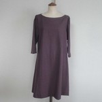 コットンリネンAラインワンピ　11号
