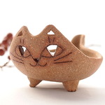 猫キャンドルホルダー ヤキシメ