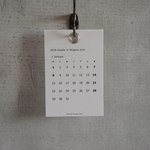 2018 Simple in Shigons mini ハガキサイズ /Calendar
