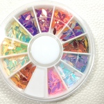 リーフ型ミラースパンコール　１２色セットケース付き