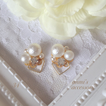  【34】使いやすい★ コットンパール♡ピアス＊イヤリング