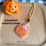 ☆送料無料☆ハロウィンハムスターチャーム（ホワイト）