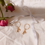 petit bear and initial ring 