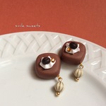 コーヒー豆とチョコレートのイヤリングorピアス
