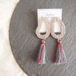 【特集掲載】omame tassel ピアス(gray)
